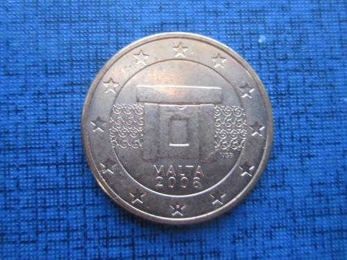 монета 5 евроцентов Мальта 2008