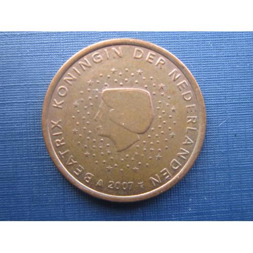 Монета 5 евроцентов Нидерланды 2007