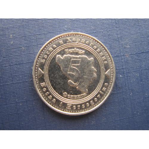 Монета 5 фенингов Босния и Герцеговина 2005
