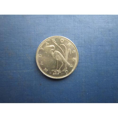 Монета 5 форинтів Угорщина 2017 фауна птах чапля