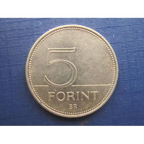 Монета 5 форинтов Венгрия 1994 фауна птица цапля