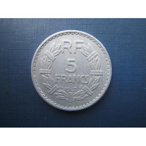 Монета 5 франков Франция 1947 В