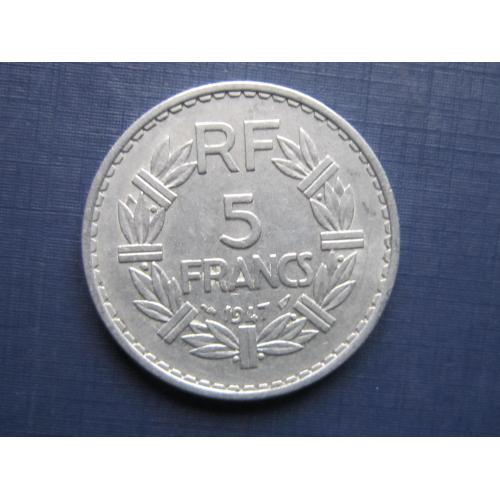 Монета 5 франков Франция 1947