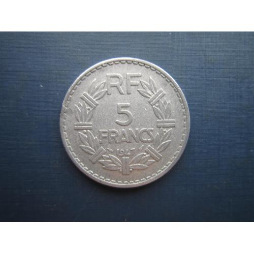 Монета 5 франков Франция 1947