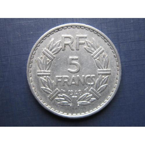 Монета 5 франков Франция 1948