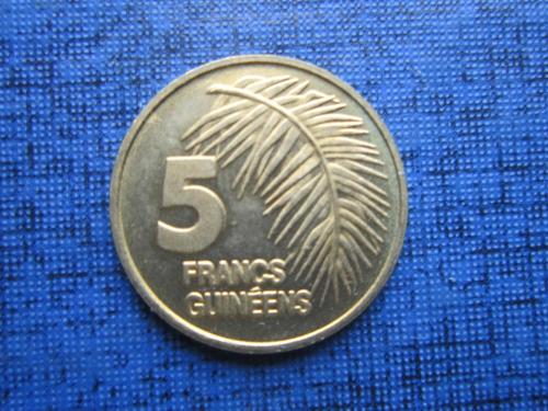 Монета 5 франков Гвинея 1985