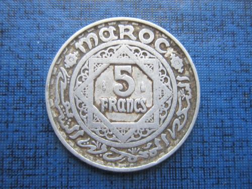 монета 5 франков Марокко 1951