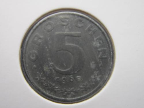 Монета 5 грошен Австрия 1968 цинк