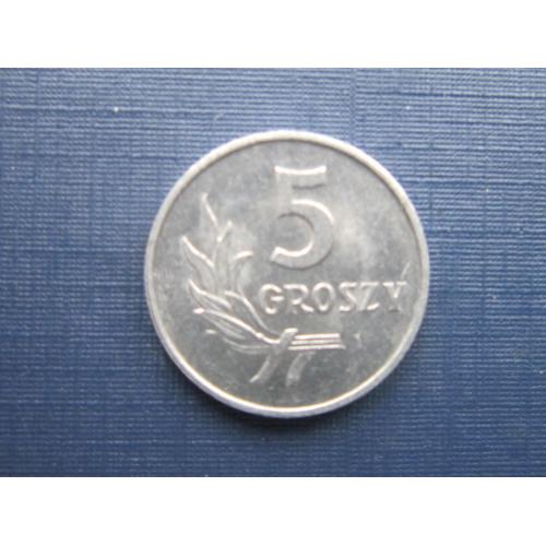 Монета 5 грошей Польша 1962