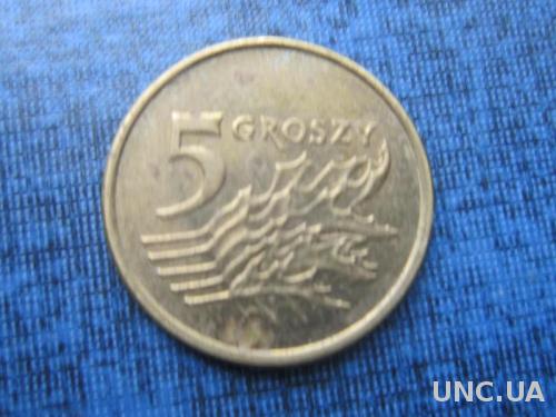 монета 5 грошей Польша 1999
