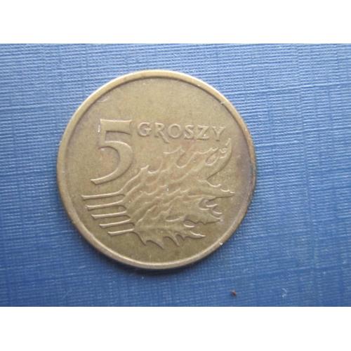 Монета 5 грошей Польша 2001