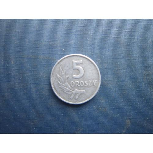 Монета 5 грошей Польща 1962