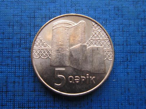 Монета 5 гяпик Азербайджан 2006 состояние