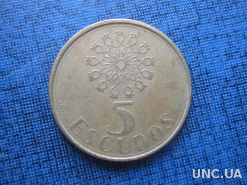 Монета 5 ишкуду Португалия 1987
