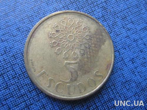Монета 5 ишкуду Португалия 1988
