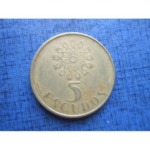 Монета 5 ишкуду Португалия 1991