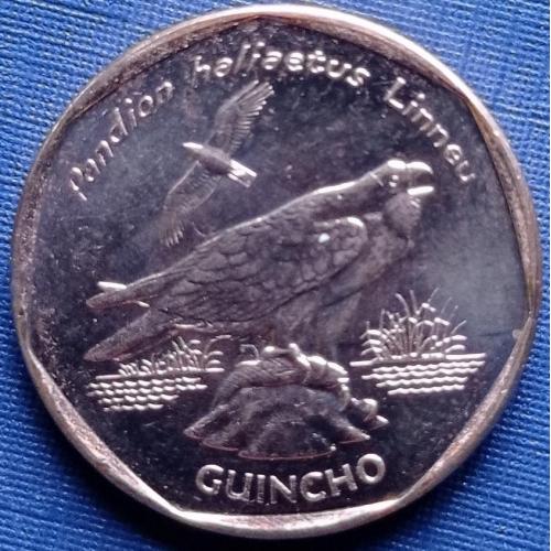 Монета 5 искудо Кабо-Верде 1994 фауна птица состояние