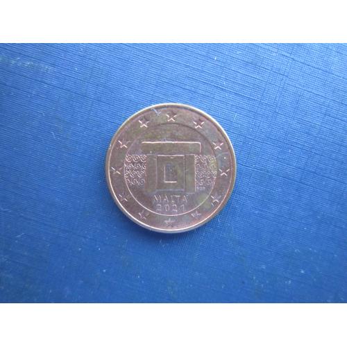 Монета 5 євроцентів Мальта 2021