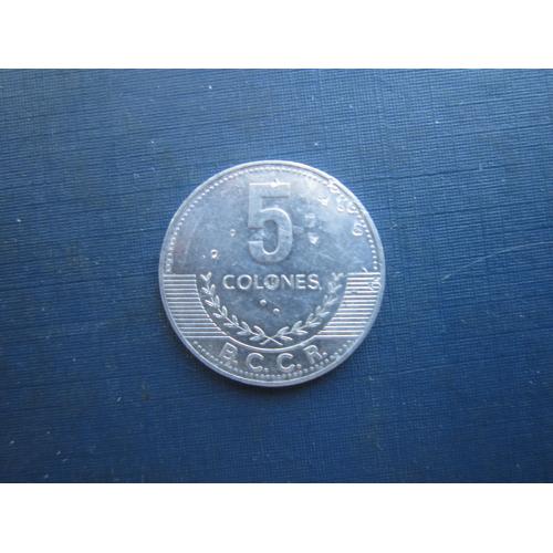 Монета 5 колон Коста-Ріка 2008 алюміній
