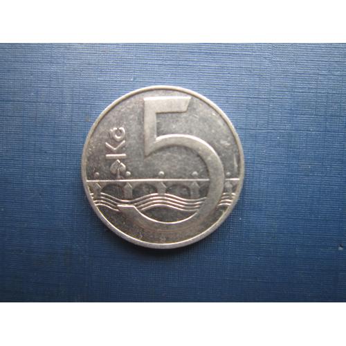 Монета 5 крон Чехия 1993
