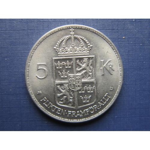 Монета 5 крон Швеция 1972