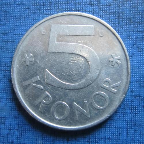 Монета 5 крон Швеция 1979