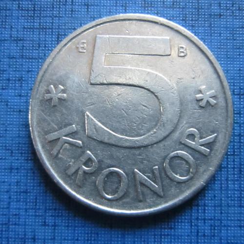 Монета 5 крон Швеция 2001