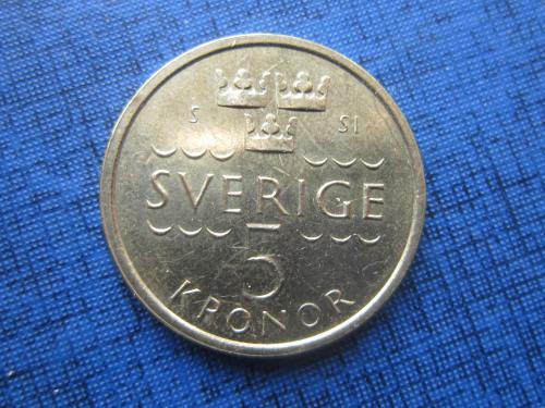 Монета 5 крон Швеция 2016
