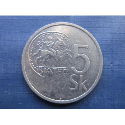 Монета 5 крон Словакия 1993
