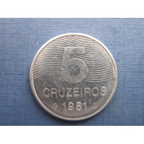 Монета 5 крузейро Бразилия 1981