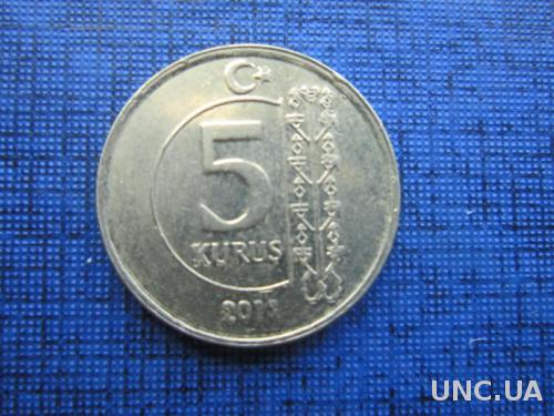 монета 5 куруш Турция 2011
