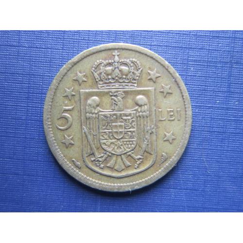 Монета 5 лей Румыния 1930