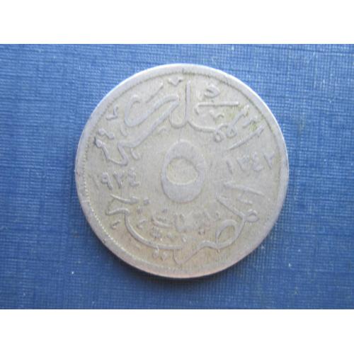 Монета 5 миллим Египет 1924