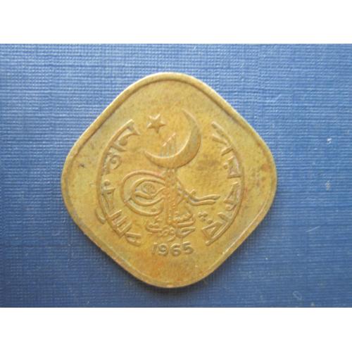 Монета 5 пайсов Пакистан 1965 корабль парусник