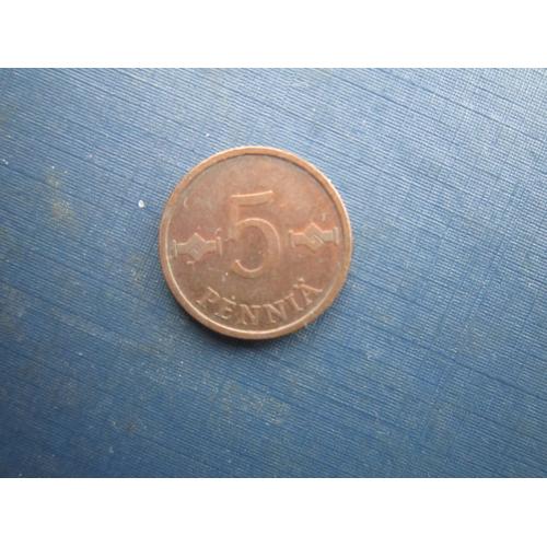 Монета 5 пенні Фінляндія 1976