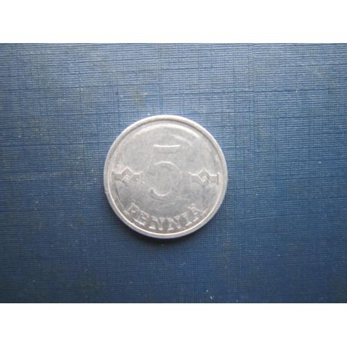 Монета 5 пенні Фінляндія 1977