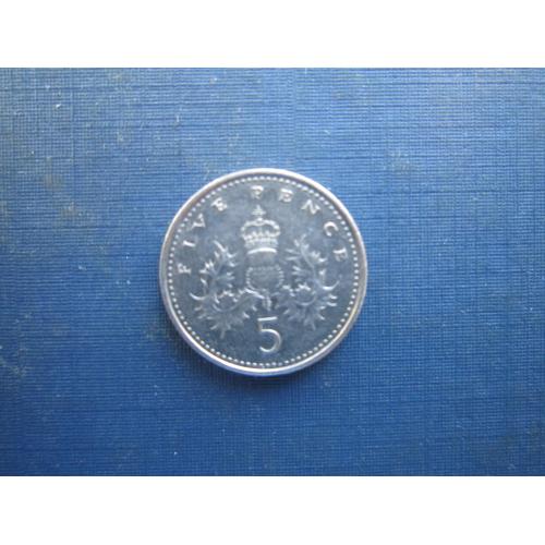 Монета 5 пенсів Великобританія 2003 мала