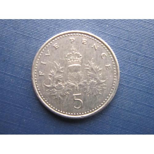 Монета 5 пенсов Великобритания 2003
