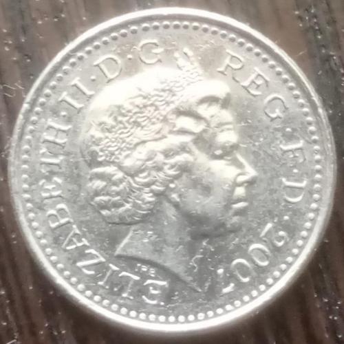 Монета 5 пенсов Великобритания 2007