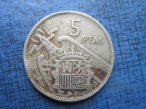 Монета 5 песет Испания 1962 (1957)