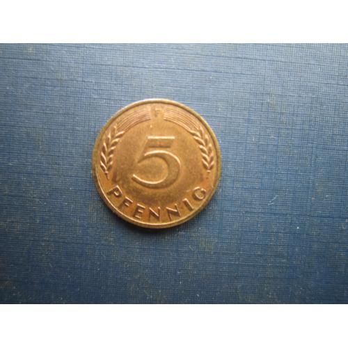 Монета 5 пфенігів Німеччина ФРН 1950 F