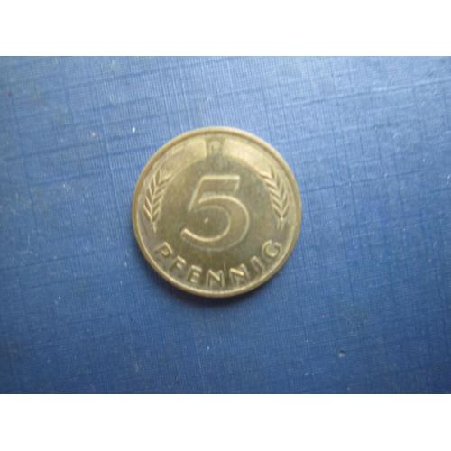 Монета 5 пфенігів Німеччина ФРН 1982 F