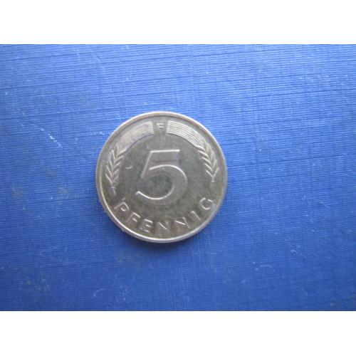 Монета 5 пфенігів Німеччина ФРН 1988 F