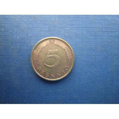 Монета 5 пфенігів Німеччина ФРН 1991 А