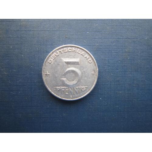 Монета 5 пфенігів Німеччина НДР 1952 Е
