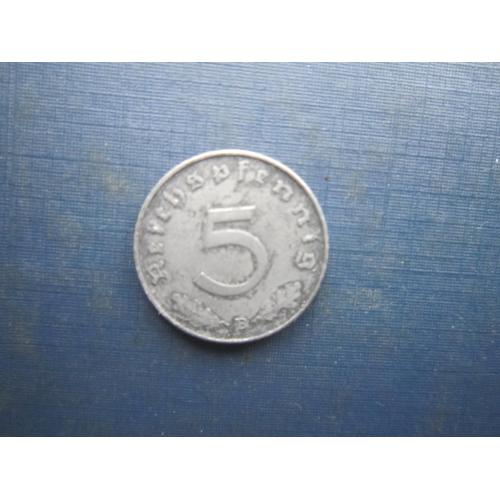 Монета 5 пфенігів Німеччина Рейх 1941 В Відень цинк