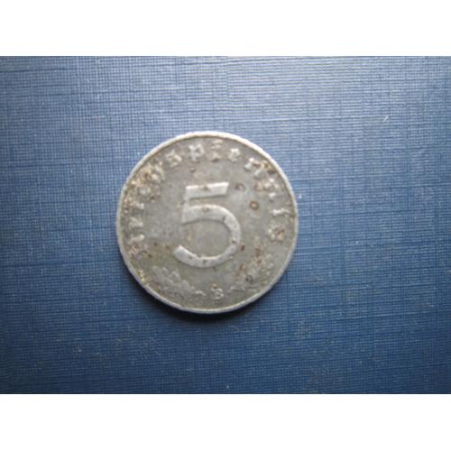 Монета 5 пфенігів Німеччина Рейх 1942 В Відень