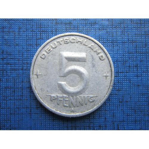 Монета 5 пфеннигов ГДР Германия 1950 А