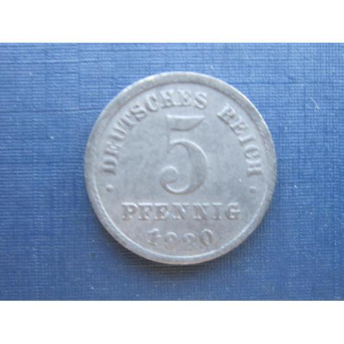 Монета 5 пфеннигов Германия 1920 F