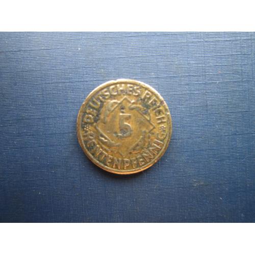 Монета 5 пфеннигов Германия 1924 F